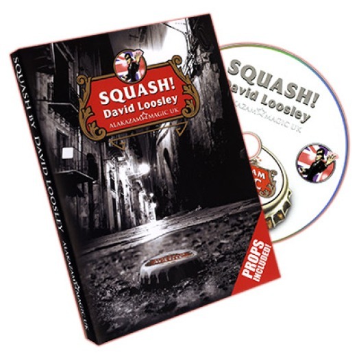 SQUASH DVD & GIMMICKS BY DAVID LOOSLEY - ALAKAZAM MAGIC PLAYING CARD TRICKS GAFF