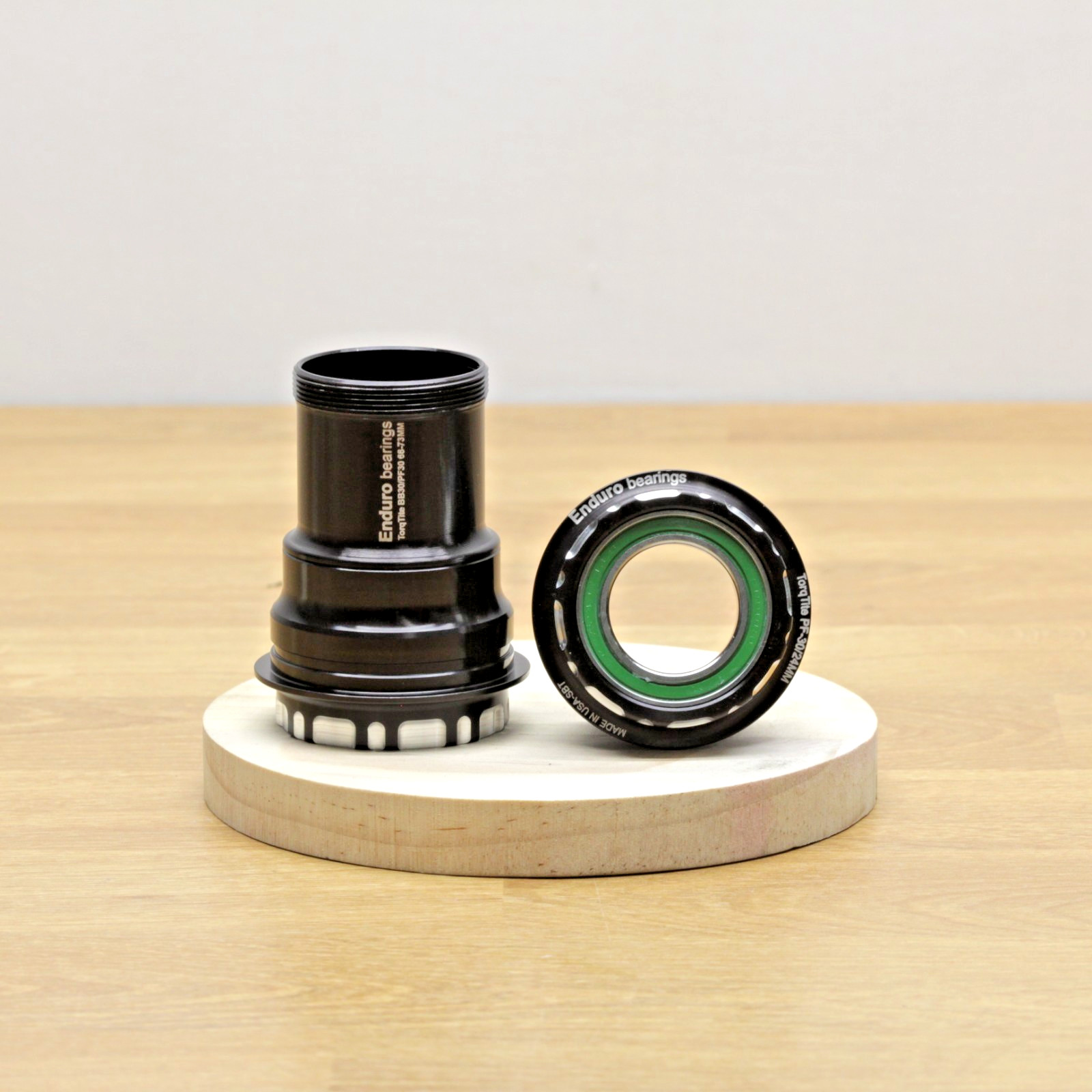 Enduro TorqTite Bottom Bracket: PF30, Stainless Steel Bearings, Black