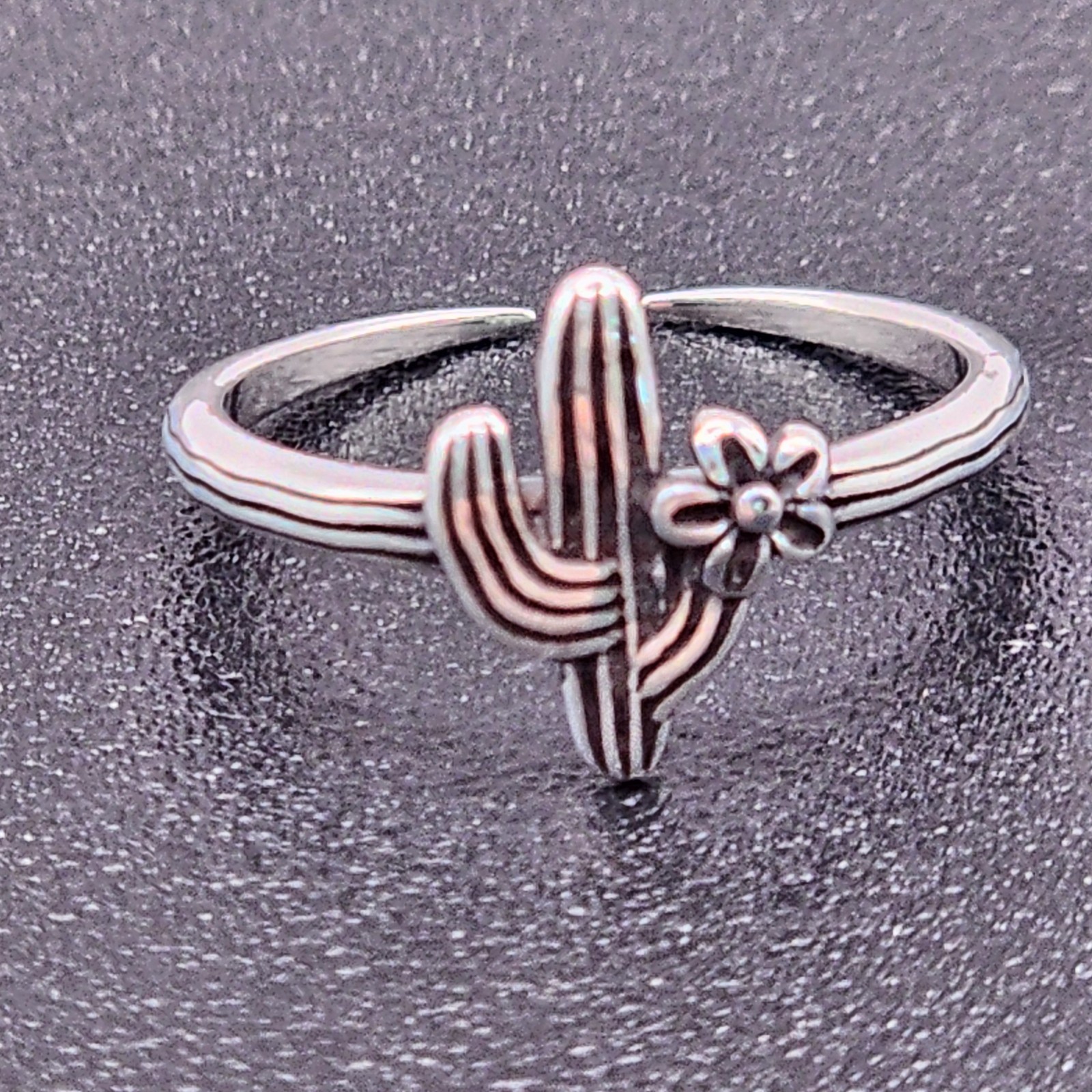 925 NEW Sterling Silver Toe Ring CACTUS 10mm