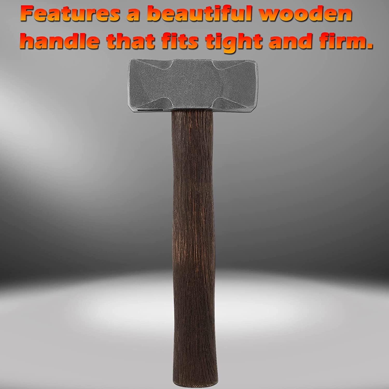 2.2 LB Forging Square Hammer for Farrier Bladesmithing Blacksmith Anvil Knife
