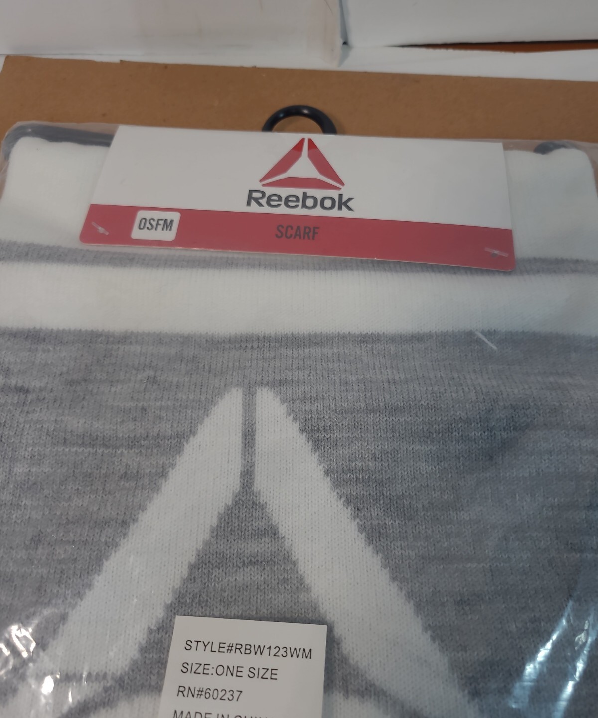 Reebok Set Rally Scarf Fringe and Beanie Fleece Lined Pompom Soft NEW with Tags