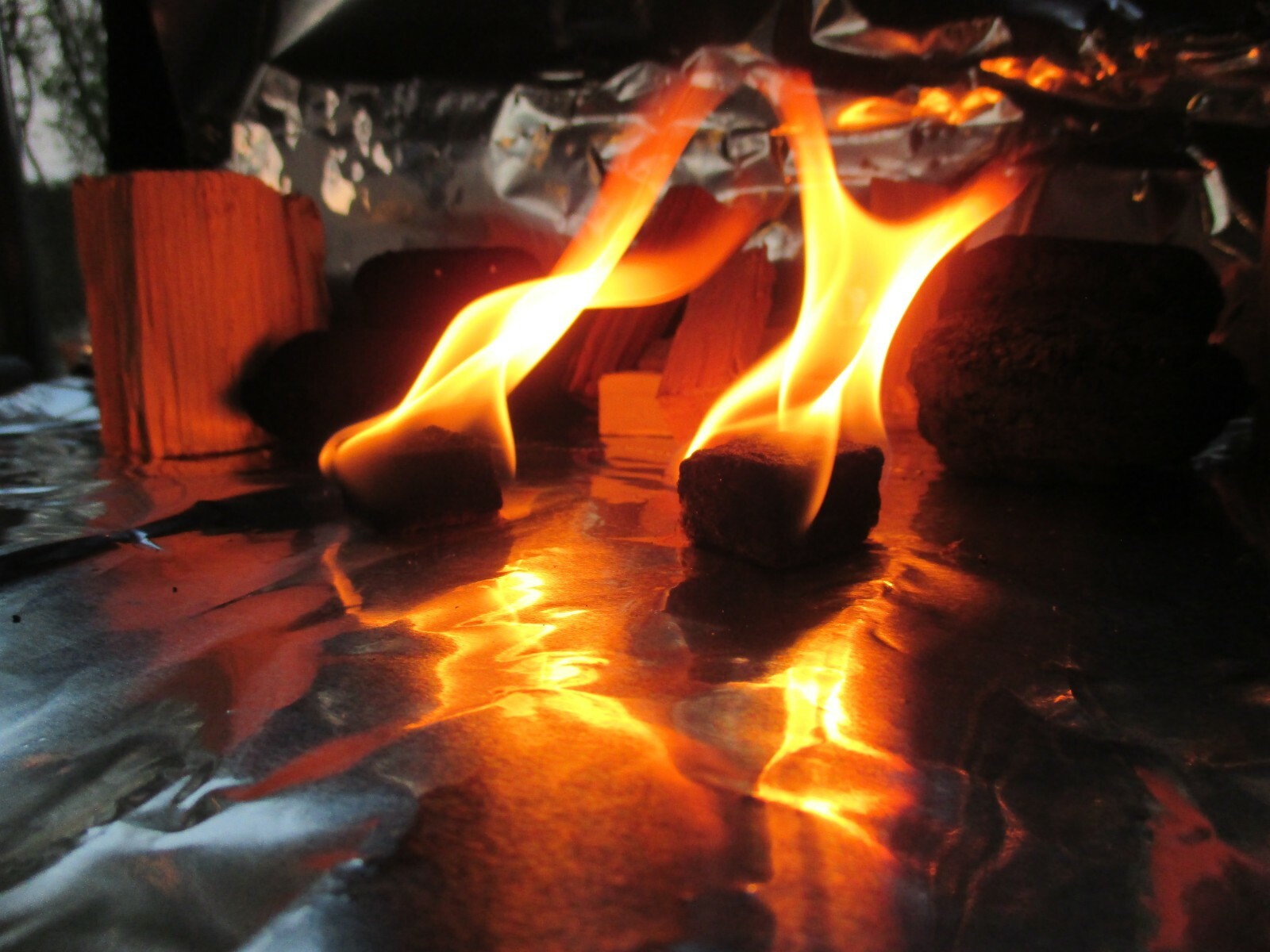 Charcoal Fire Starter  44 All Natural Wood Cubes BBQ Fire Starters 3 DOZ.
