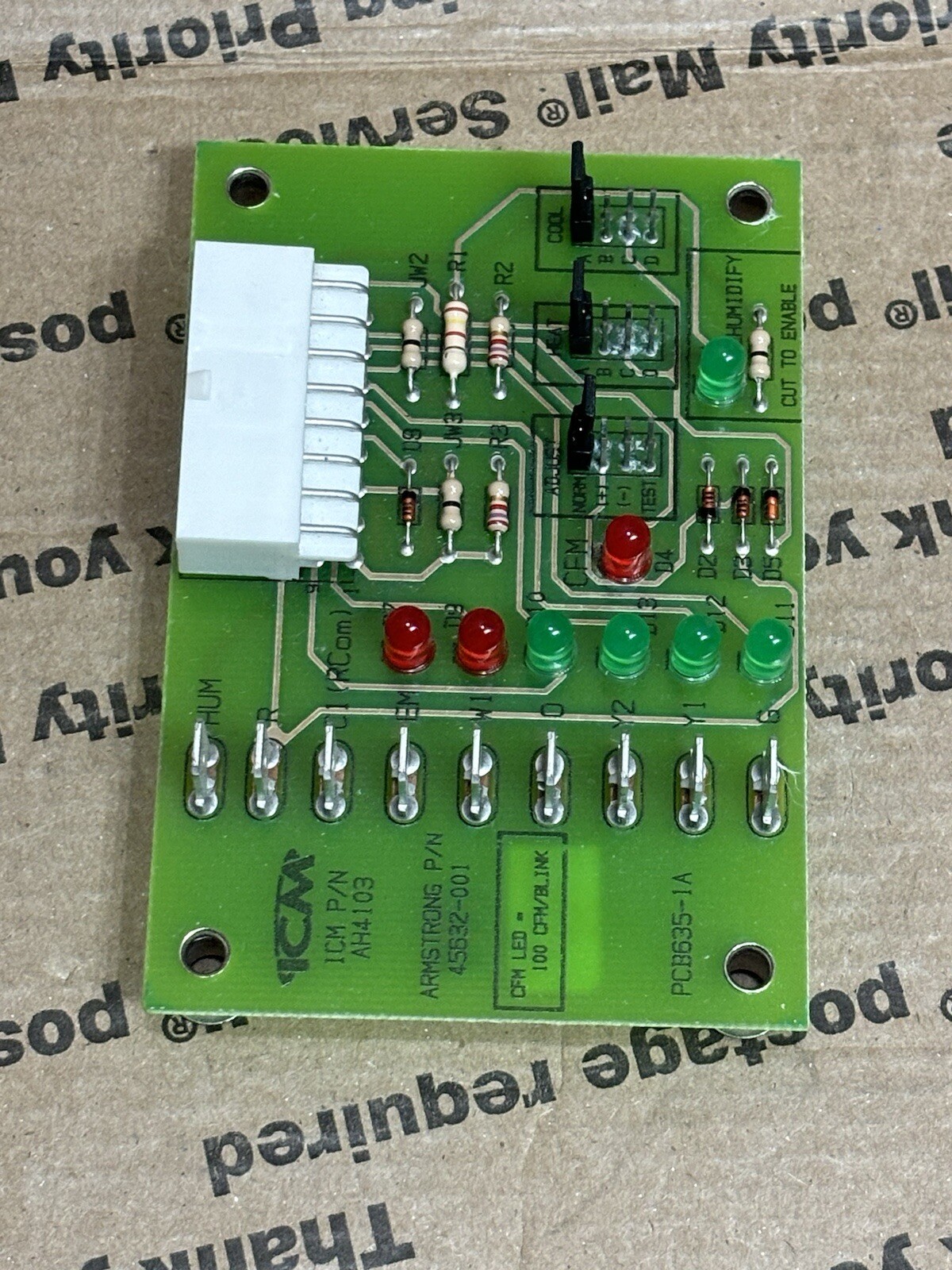 Armstrong 45632-001 ECM Blower Control Board ICM AH4103 PCB635-1 🔥Checked
