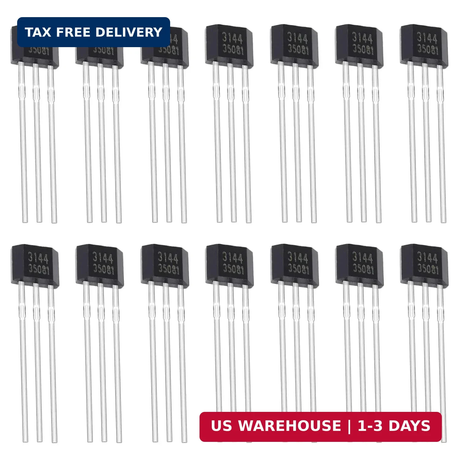 20Pcs A3144 3144 Hall Effect Sensor OH3144 AH3144E 3Pins Magnetic Detector