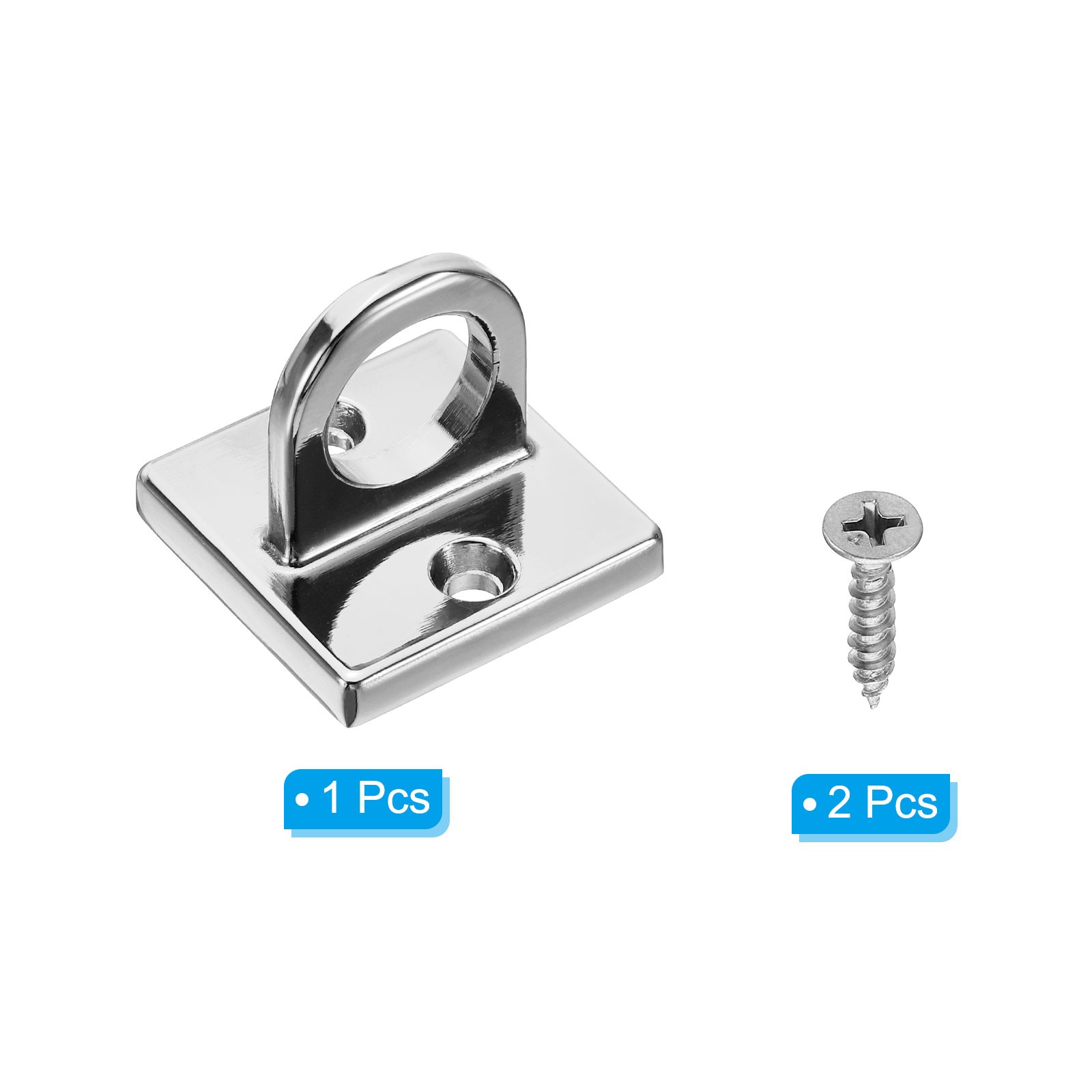 Pad Eye Plate U Hooks Metal Ceiling Hook Wall Mount Loop Hardware Ring Hooks