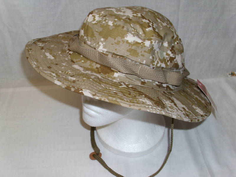 NEW - Ripstop GI Military BOONIE HAT 7 ½  DESERT MARPAT Marine Digital Camo
