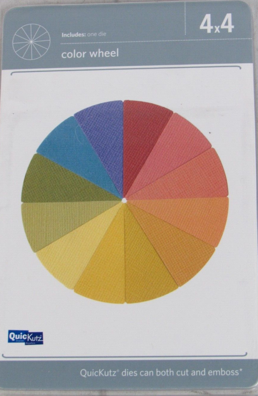 QuicKutz Color Wheel 4x4, 2 Cutting Die Set REV-0319-S