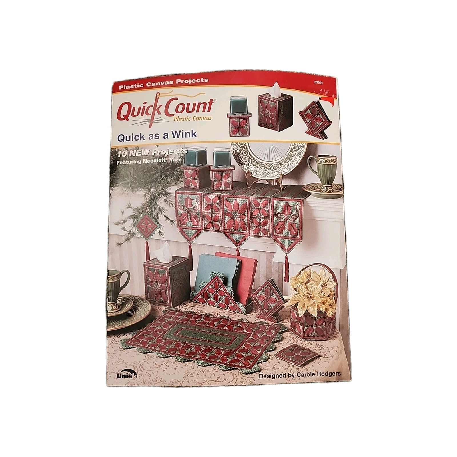 QUICK COUNT PLASTIC CANVAS QUICK AS A WINK 10 PROJECTS HOLIDAY YARN CRAFT