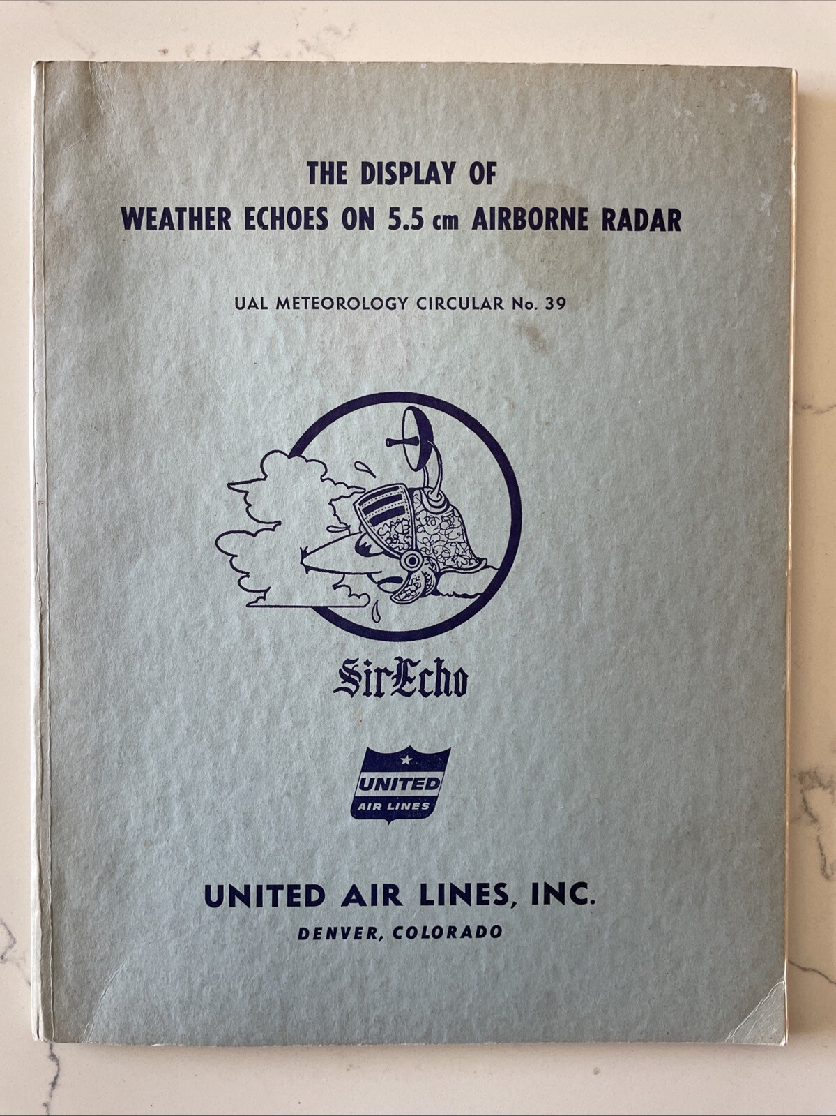 United Air Lines The Display of Weather Echoes on the 5.5 cm Airborne Radar 1956