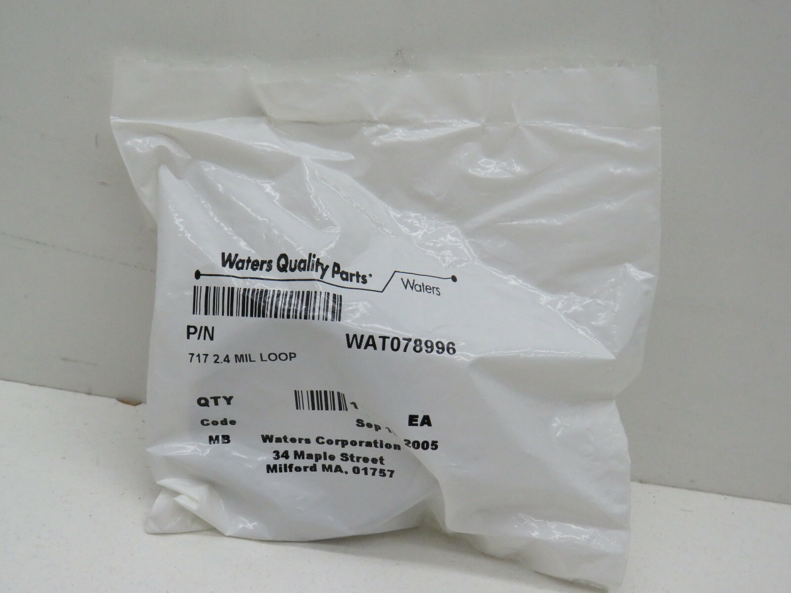 Waters WAT078996 Tubing Loop 717 2.4 MIL Tube, NEW Sealed