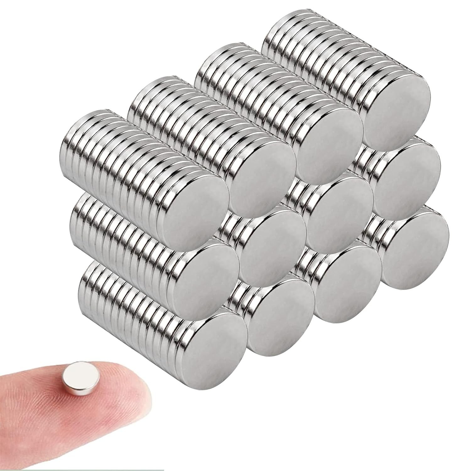 Rare Earth 10mm x 1mm Round Refrigerator Magnets Small Strong Fridge Magnets