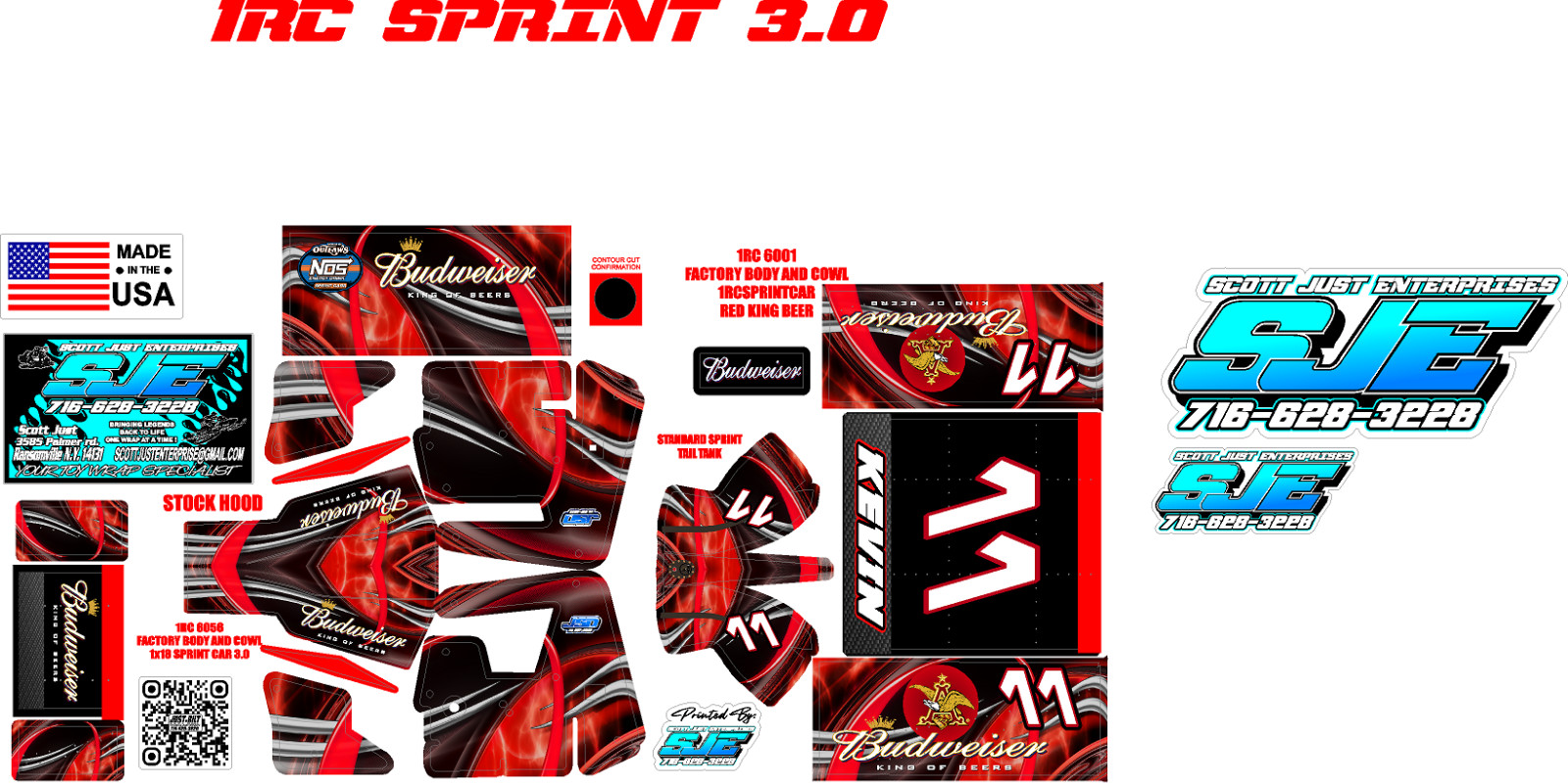 1RC SPRINT WRAP RED KING BEERSKI 2020 THEME