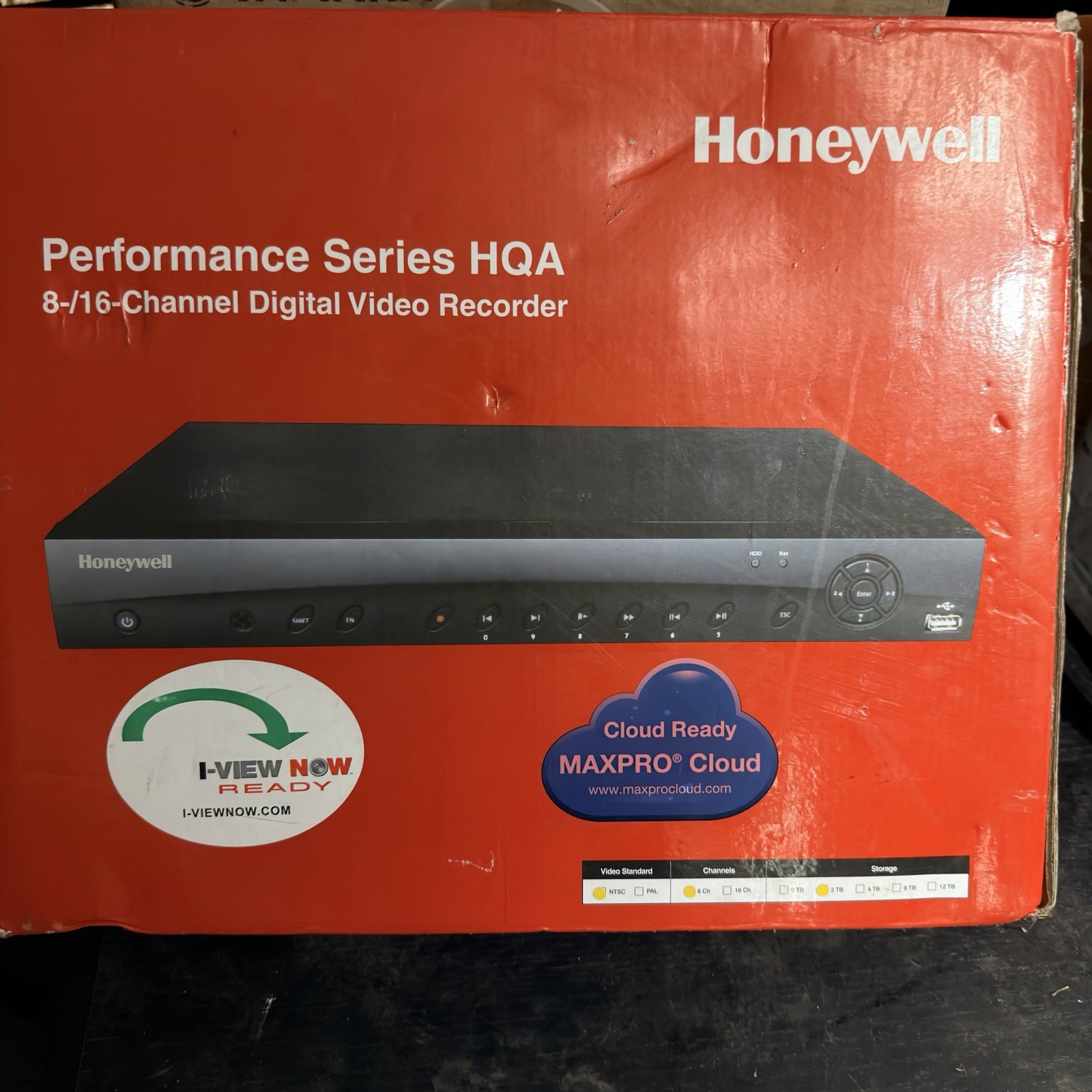 Honeywell Video HRHQ1082 DVR 8 Channel 2TB HDMI HQA Ethernet USB