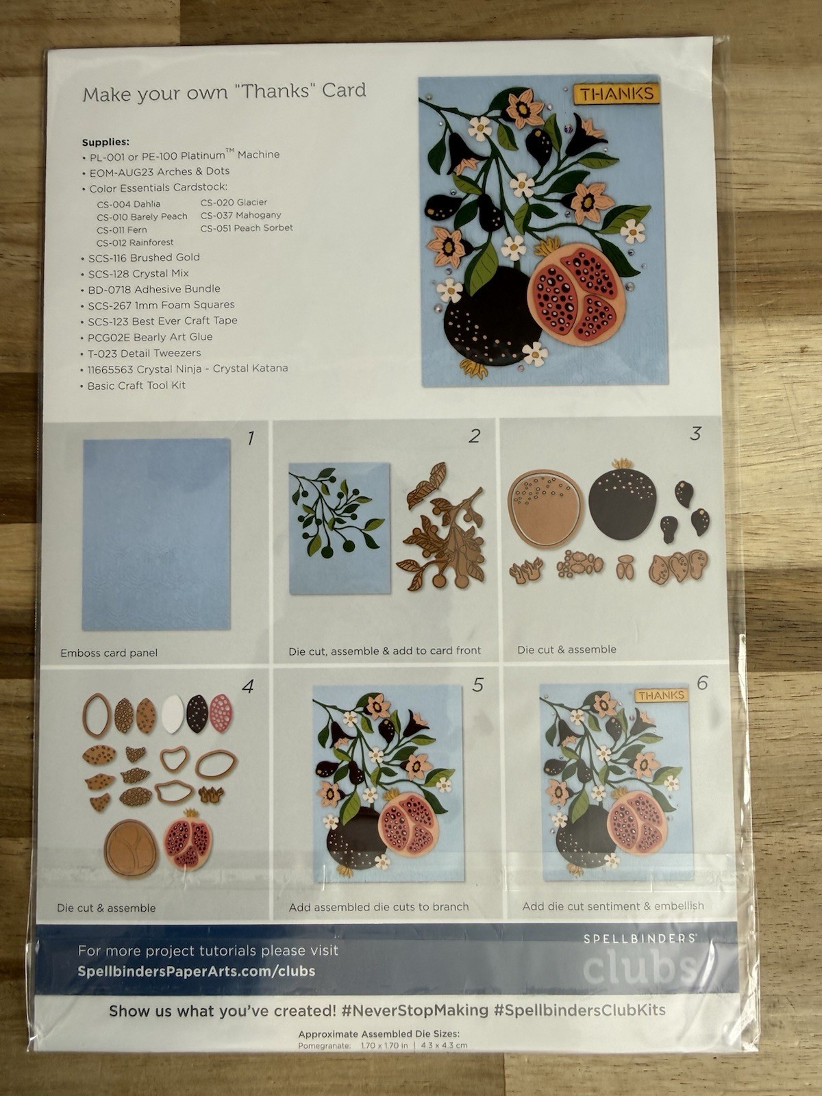 Spellbinders - Blooming Pomegranate - DOML-AUG23
