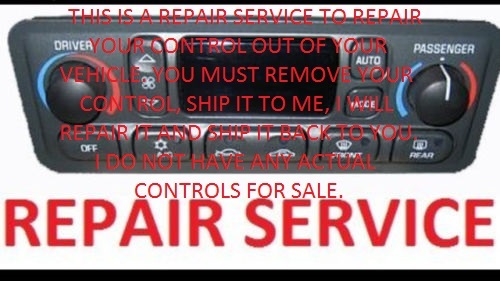 97-03 CORVETTE CLIMATE CONTROL SCREEN REPAIR REBUILD FIX C5 1999 2000 2001 2002