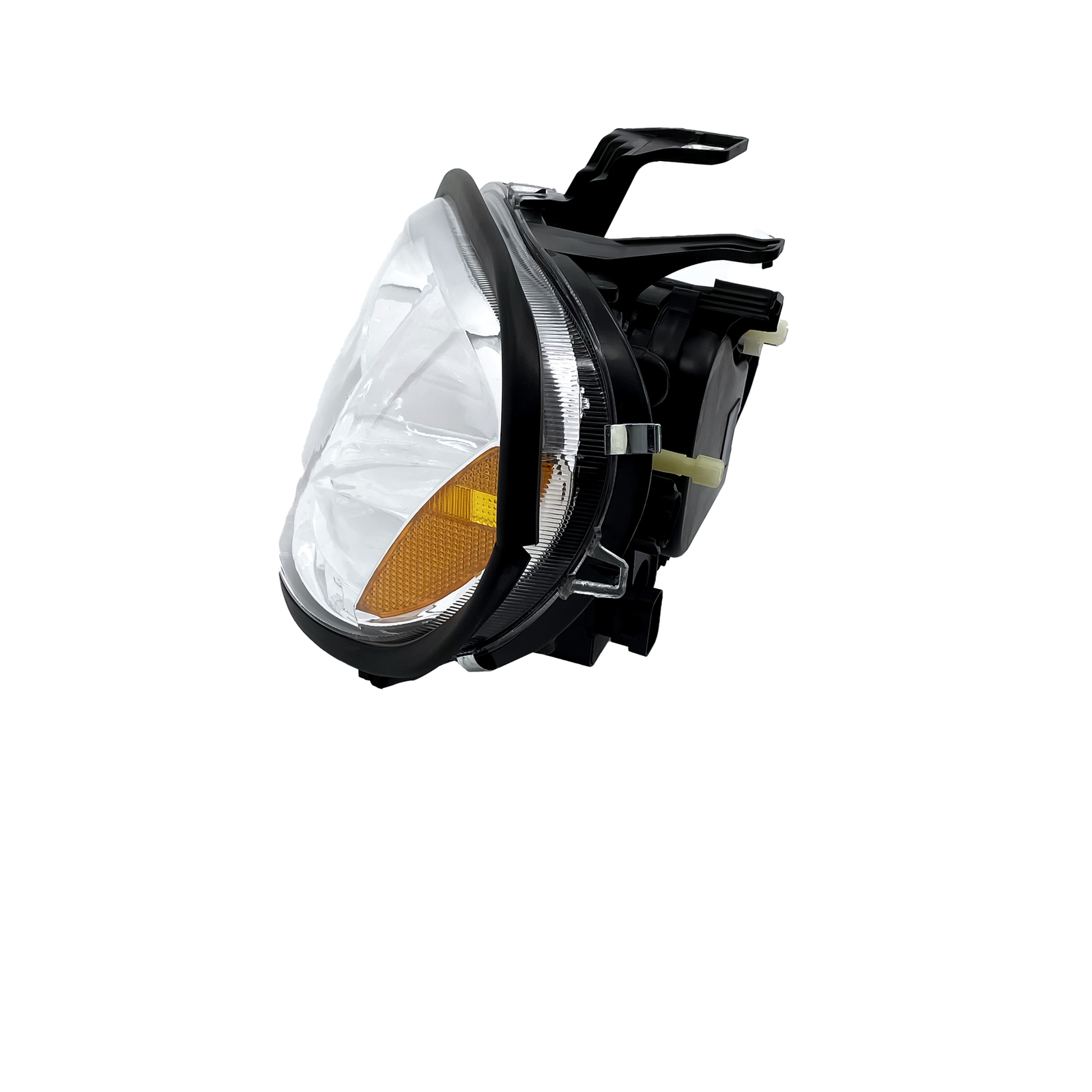 Freightliner Columbia Headlight LED Projector Stripe Crystal Pair Set 1996-2017