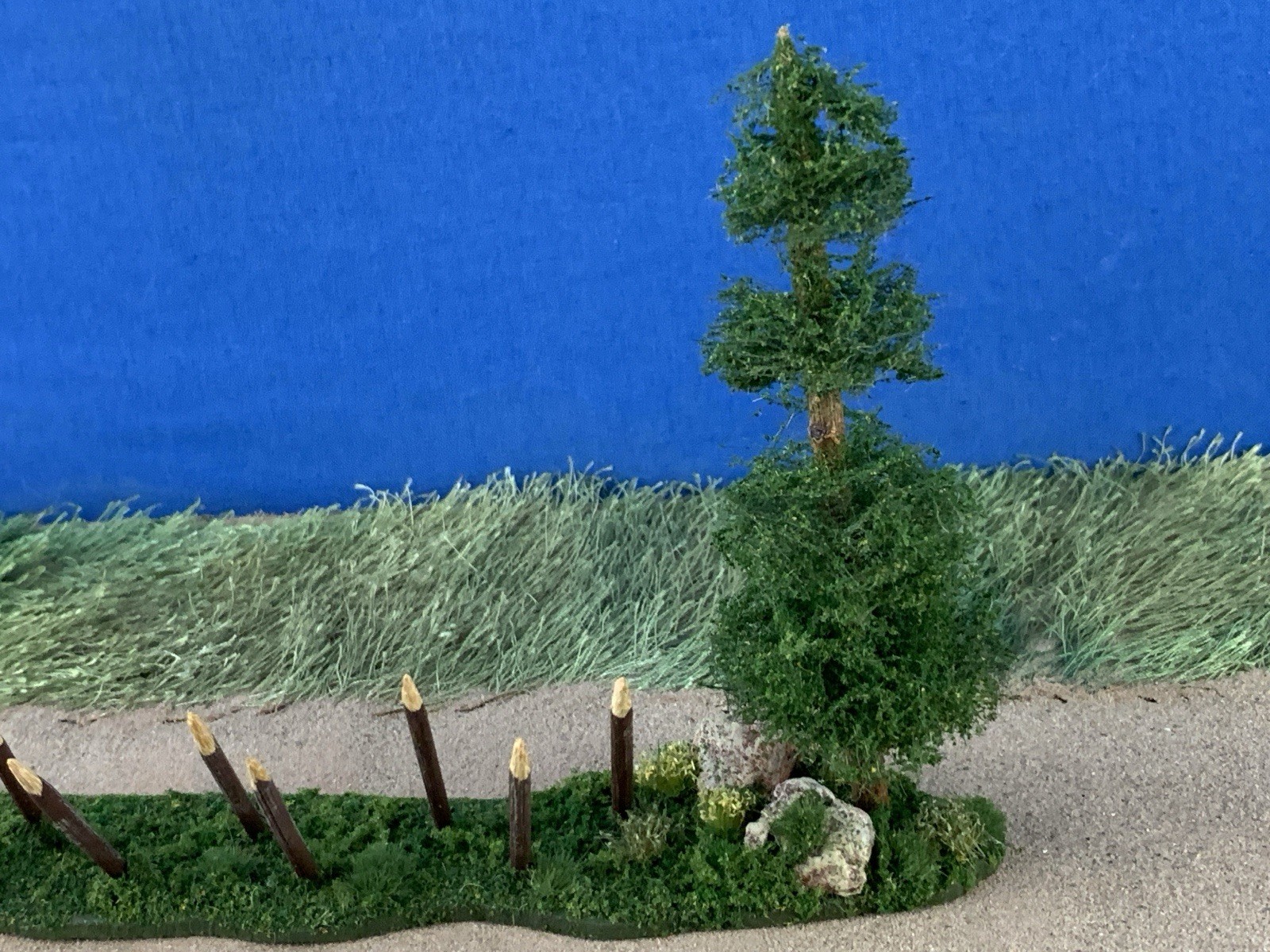 Accessory Scenery Tree Diorama for War Games Custom Built Composition 1:35 scale