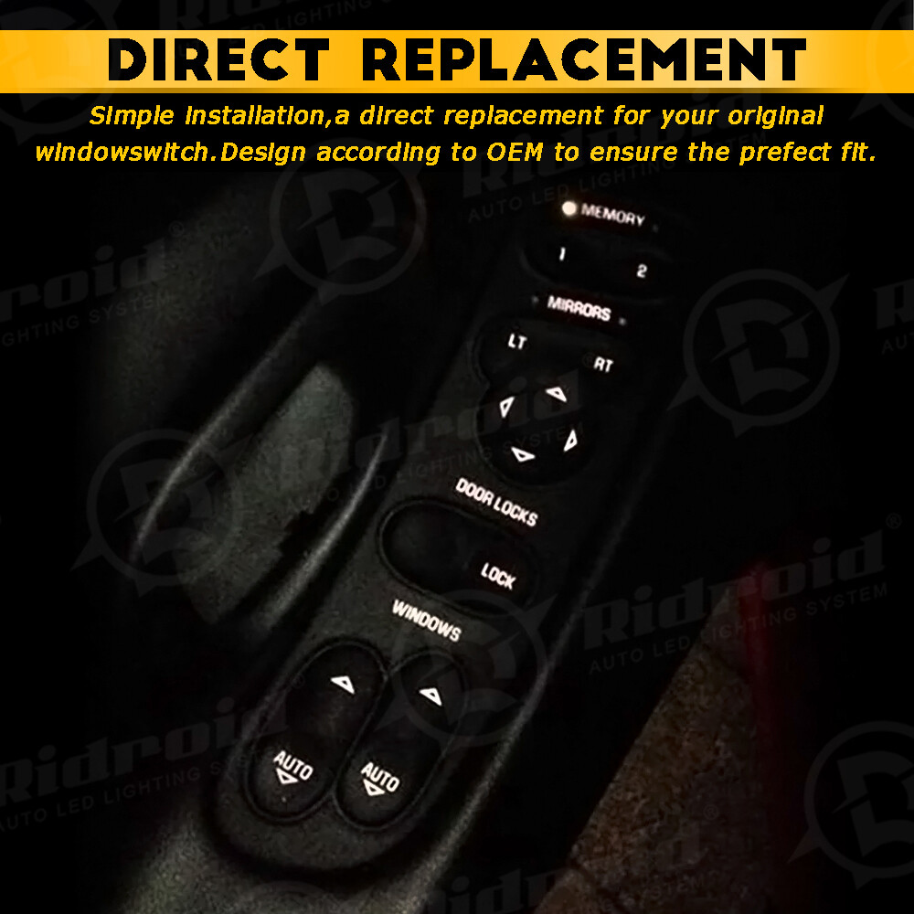 Master Power Window Switch Left Driver Side for Chevrolet C5 Corvette 19209381