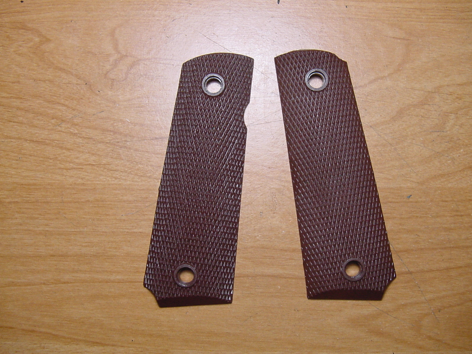 U.S.G.I. Brown Plastic Nylon Grips for the M 1911 A1 Pistol - New Unissued USGI