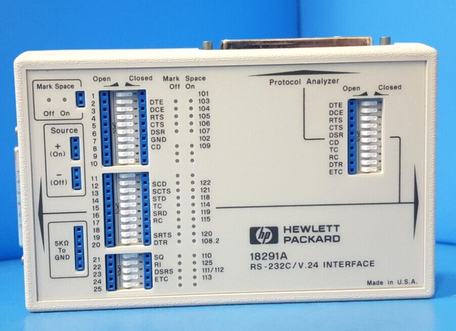 PROTOCOL ANALYZER, 18291A, HP, RS-232C/V.24