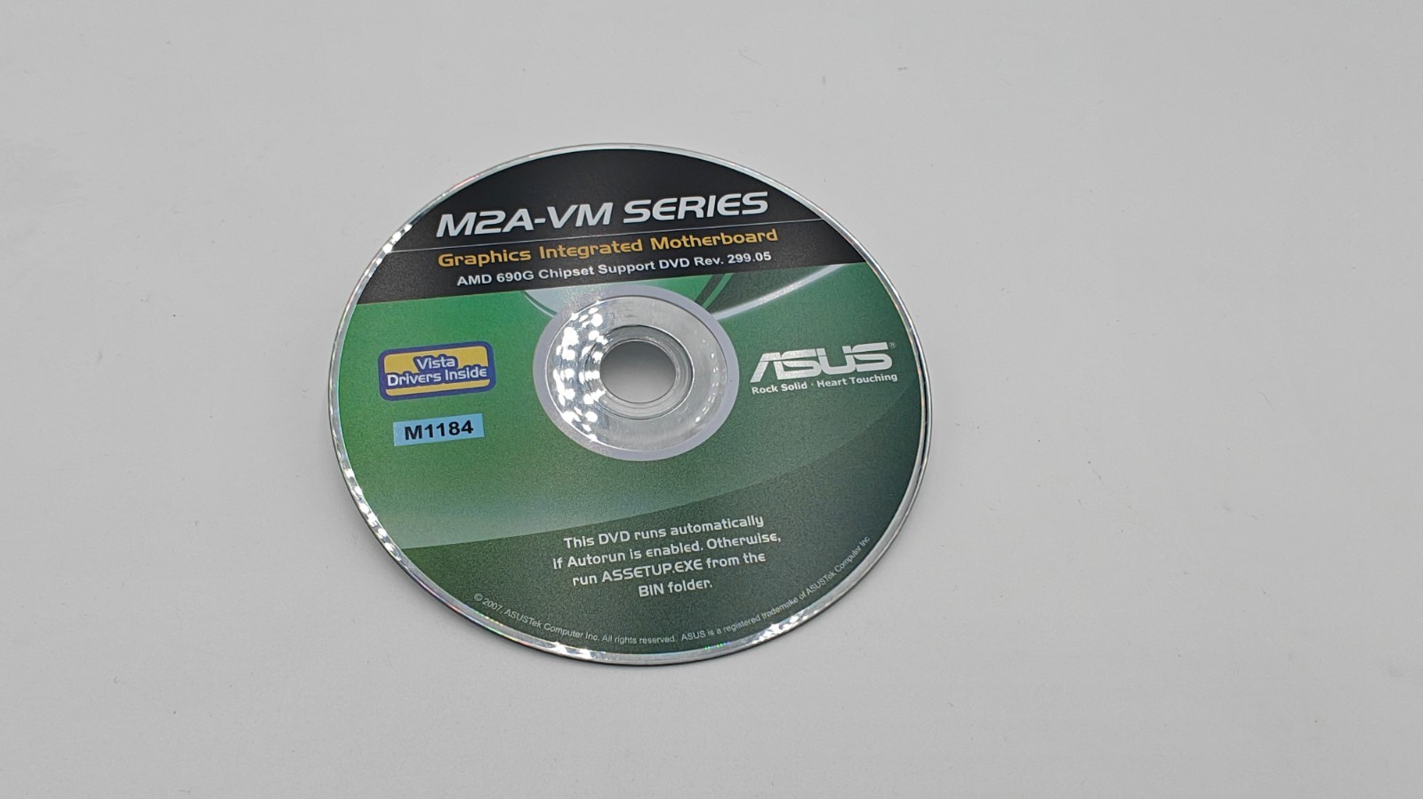 Asus M2A-VM AMD 690G Vista Drivers DVD 😒Disc Only😒