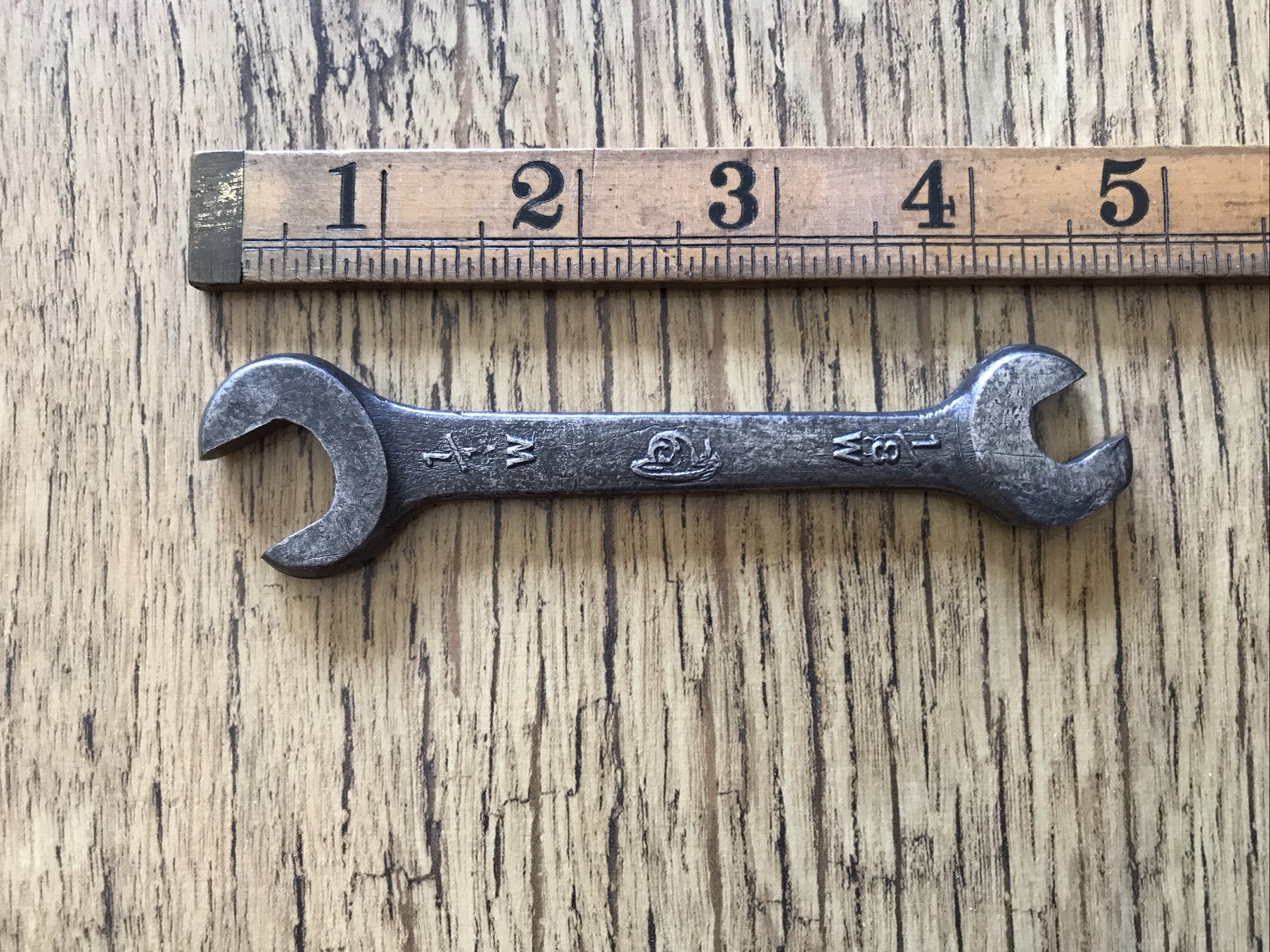 A Vintage Snail Brand 1/4” X 1/8” Whitworth Spanner Classic Car Tool.