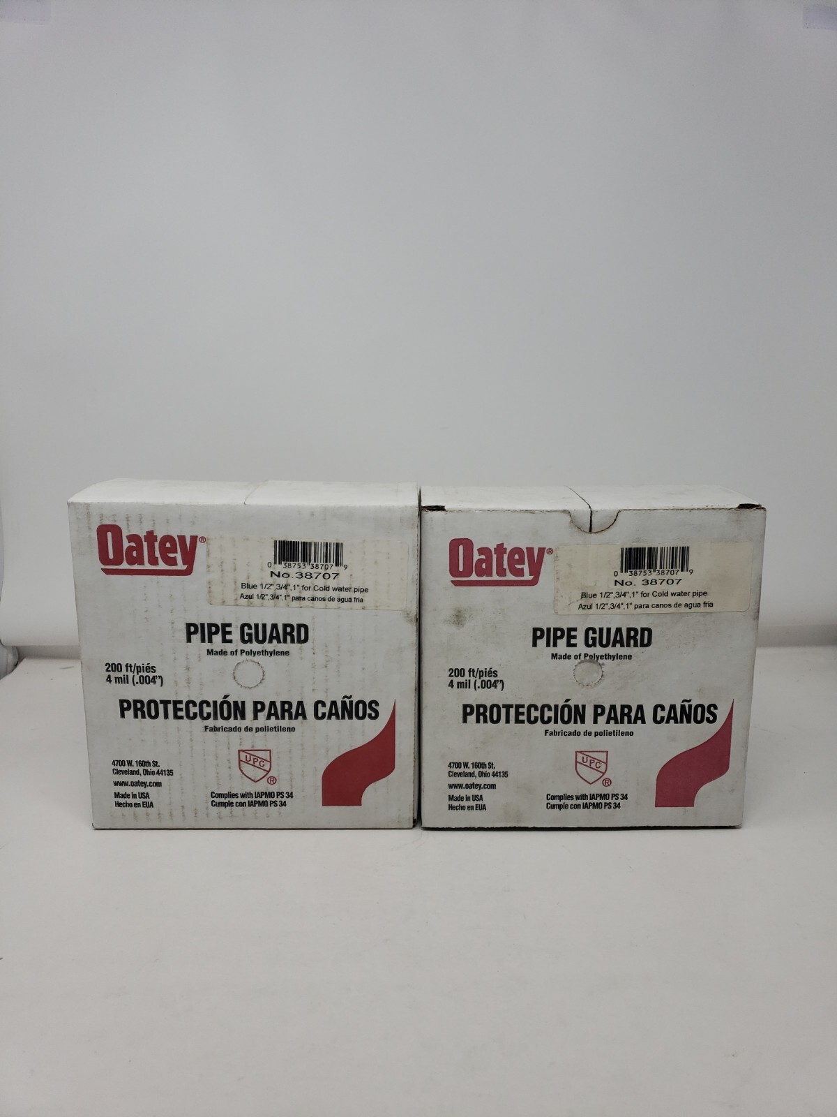 Oatey 38707 Pipe Guard 200ft 4mil 2ct