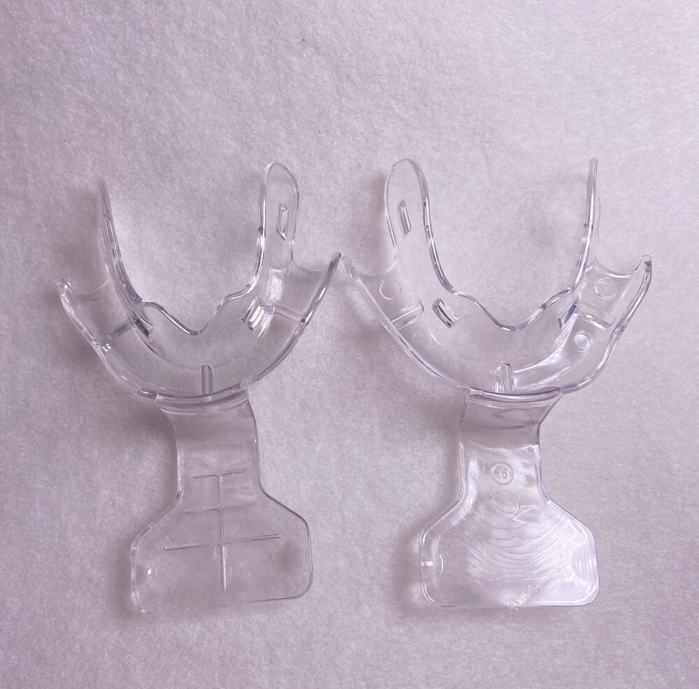 10Pcs Dental Tray FCB Edentulous Jaw Frame Cut Back Impression Trays Dispenser
