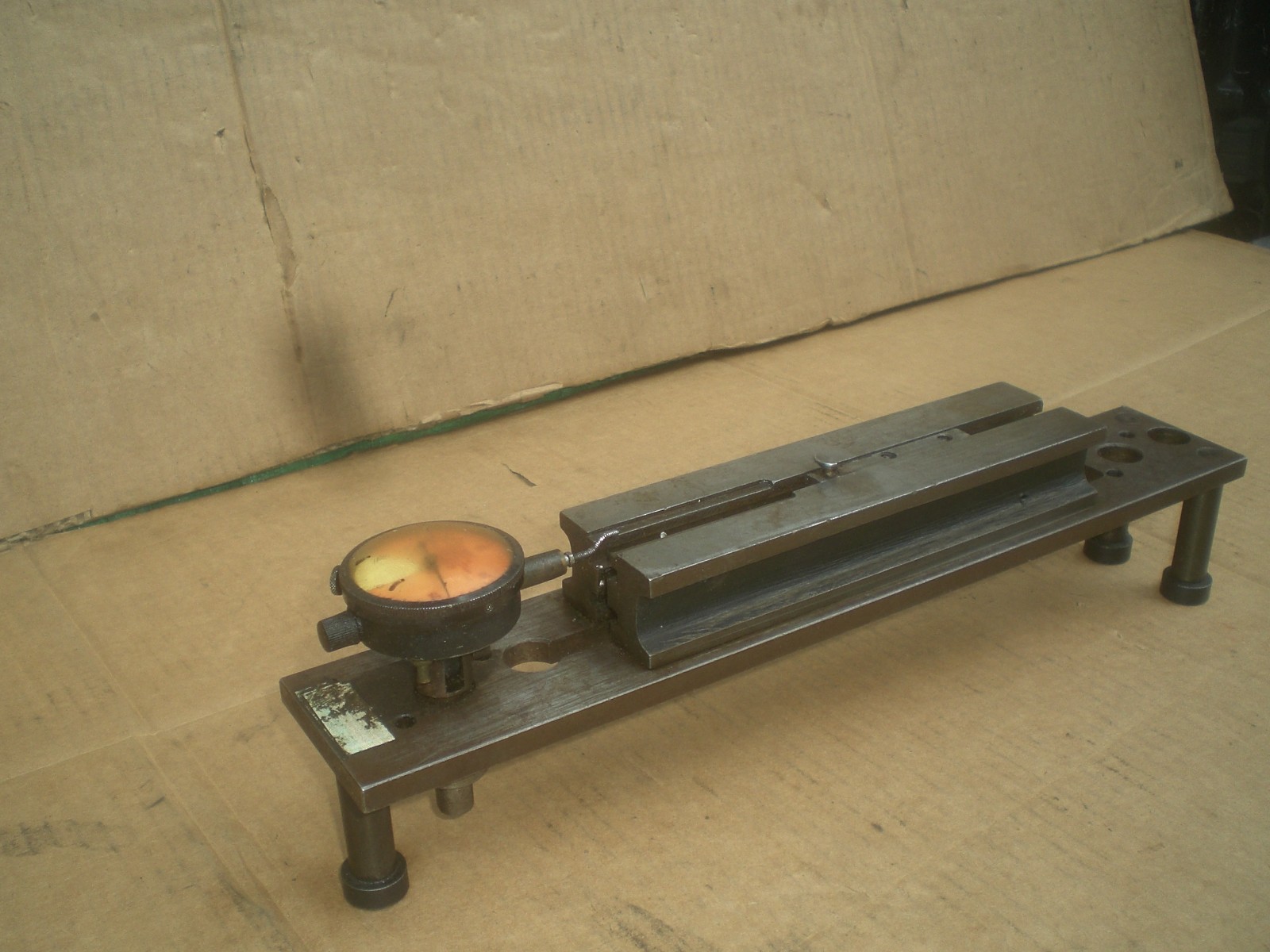 Bench dial snap gage fixture Shop Made