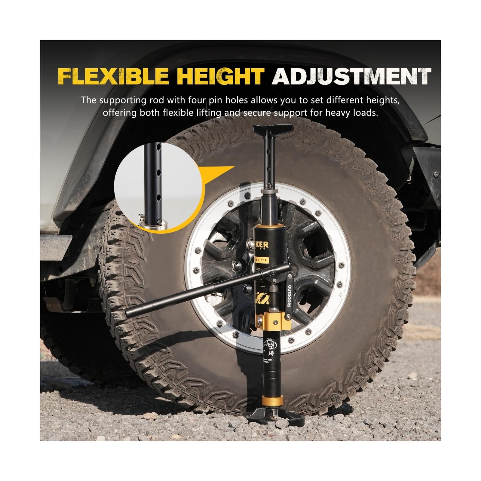 BUNKER INDUST Portable Hydraulic Recovery Jack with Lift Mate, 4x4 Off Road L...