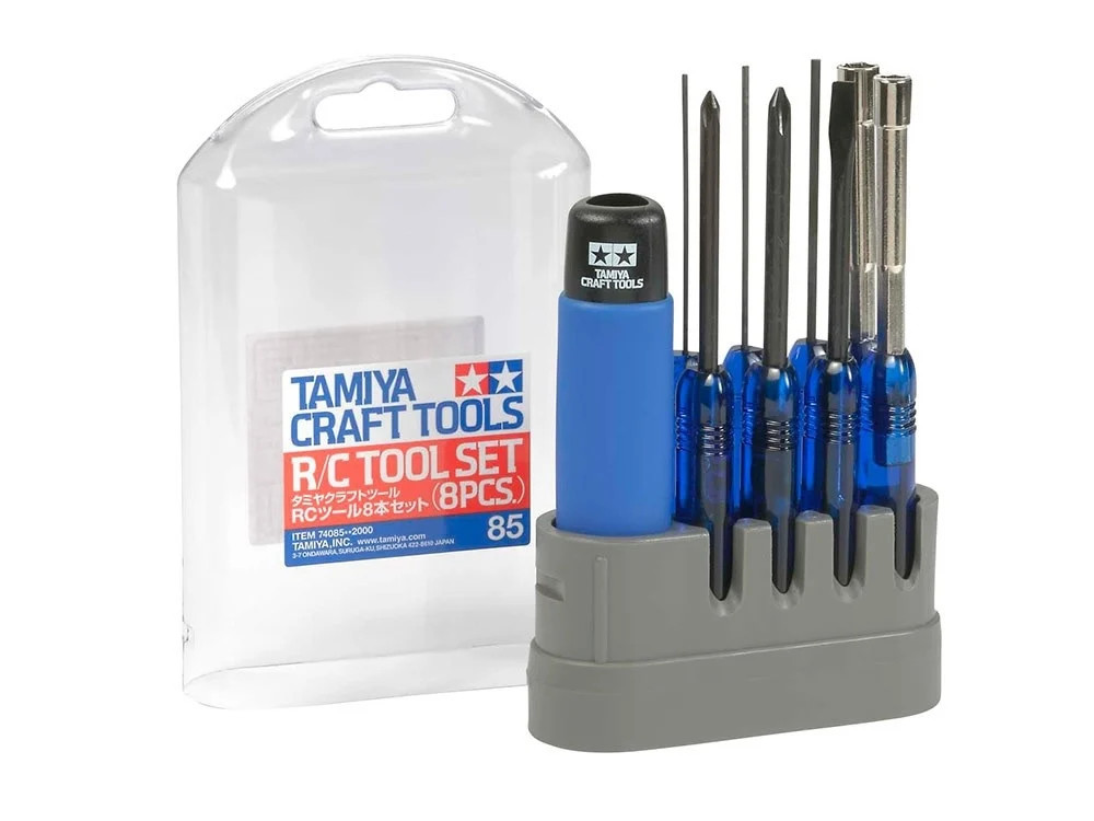 TAM74085 8-PIECE METRIC RC TOOL SET W/CARRYING CASE