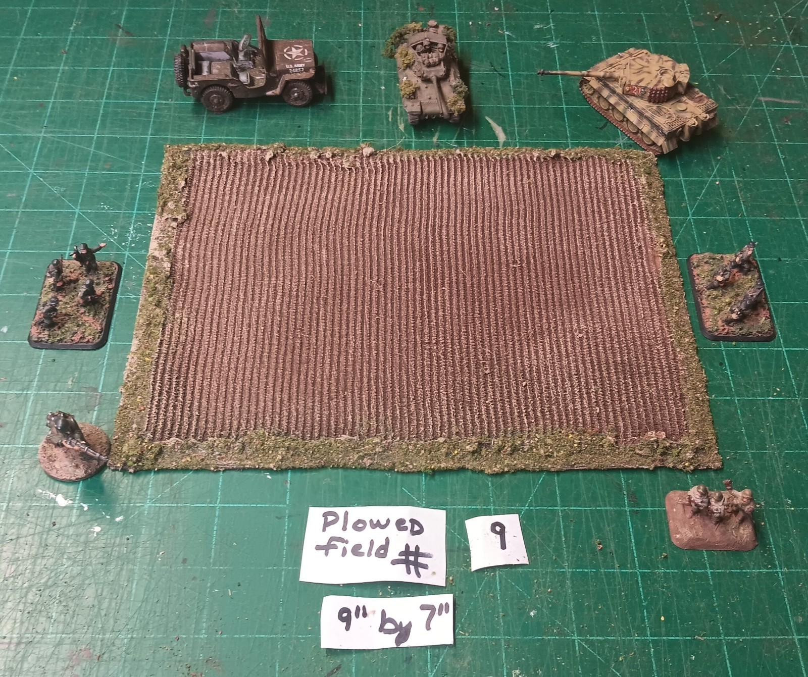 28mm/15mm ACW WW2 Bolt action , FOW wargaming 1x Plowed field #9