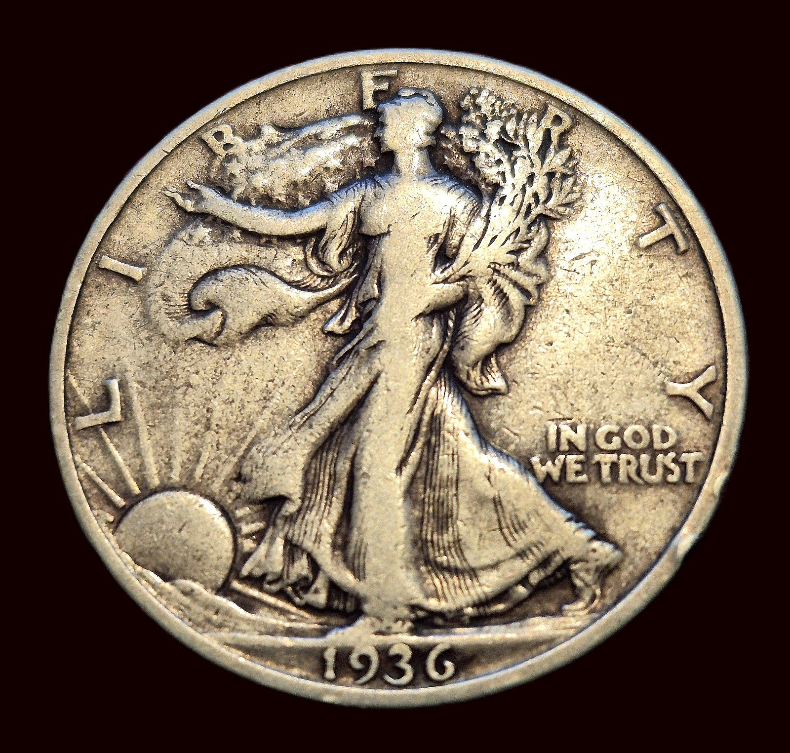 1936-P 90% Silver Walking Liberty Half