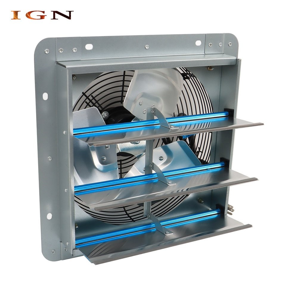 12 Inch Shutter Exhaust Fan Aluminum High Speed For Attic Shed Garage New