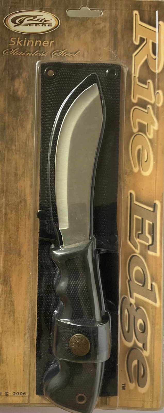 RITE EDGE 9.5 inch skinner knife with sheath #210550