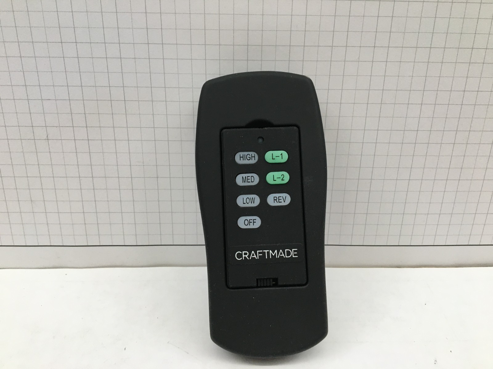 Craftmade UC7224T ICS 3-Speed Remote Control/Clamshell, Up-Down-light - Black