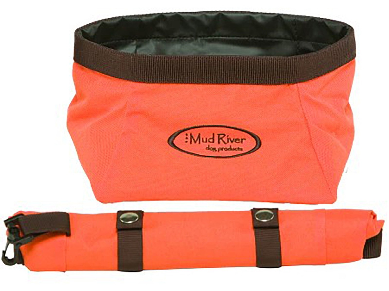 Mud River Renegade Collapsible Dog Bowl Orange