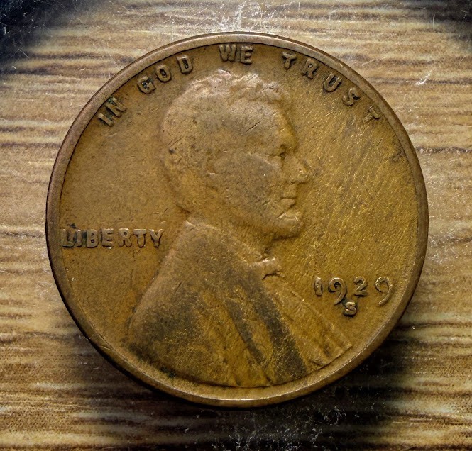 1929-S Lincoln Wheat Cent - Actual Coin Shown - Free Shipping & Tracking INV#284