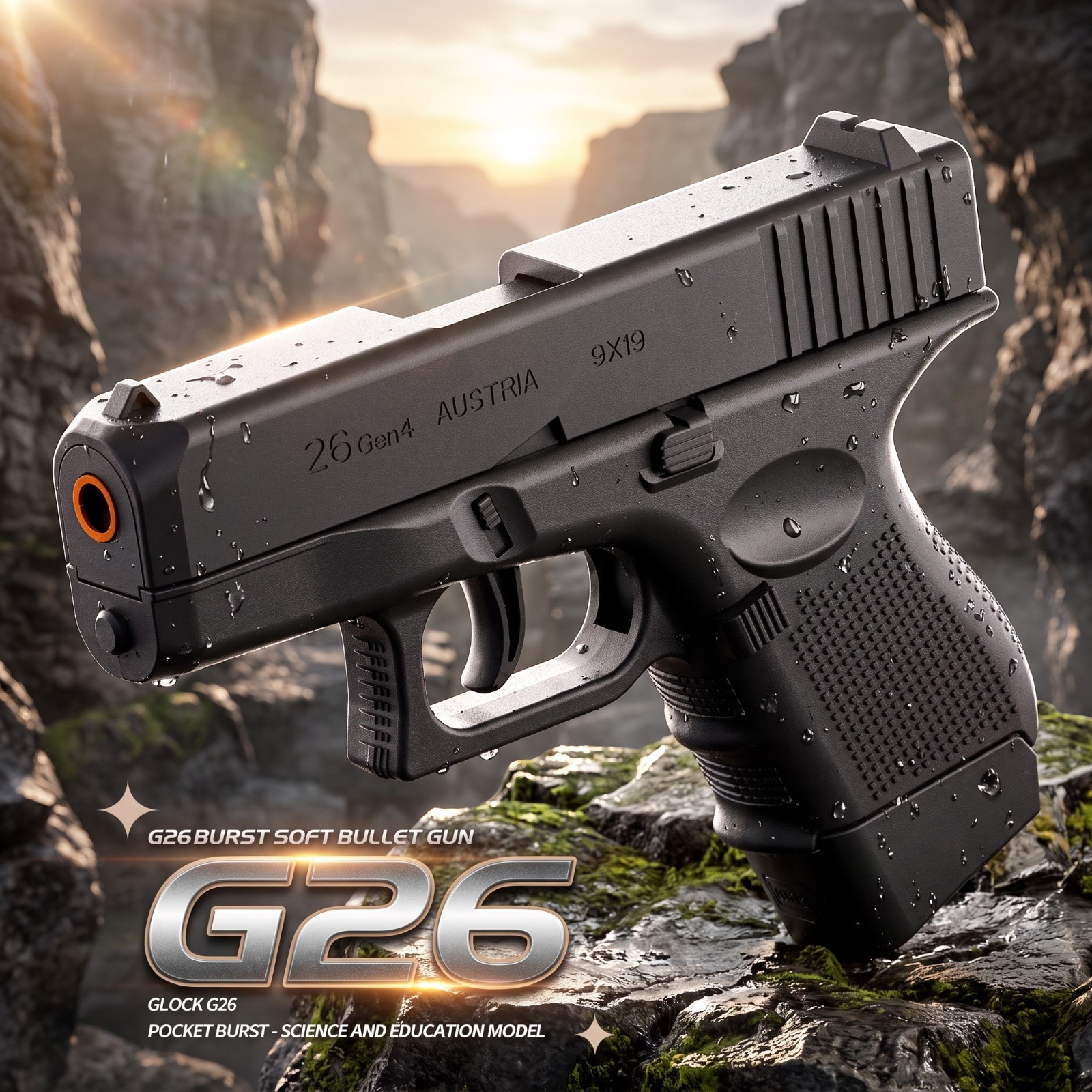 G26 Toy Gun Shell Ejecting Soft Bullet Blaster Educational Kids Toy