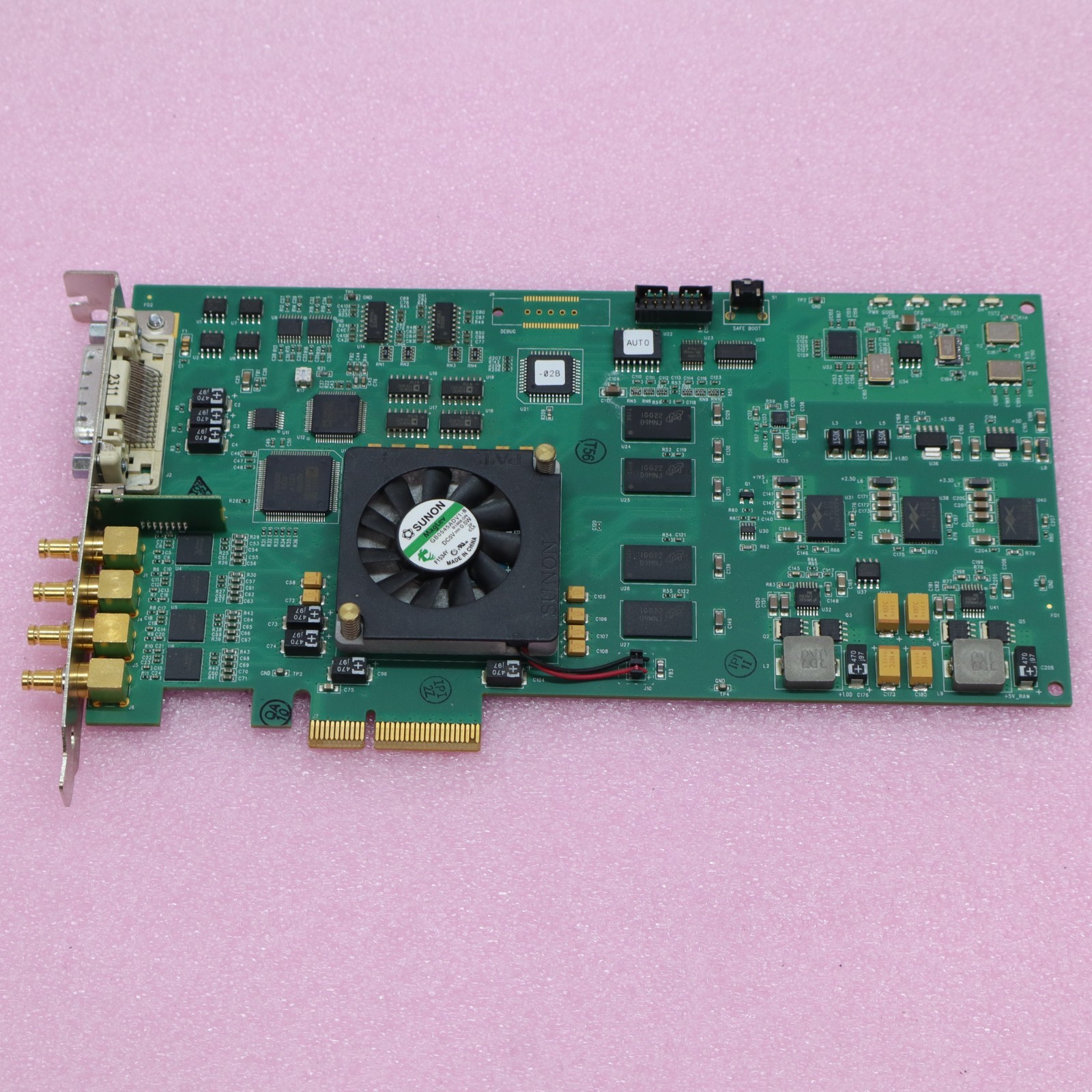 AJA KONA-3G-R0-S01 Rev F PCIe Video Capture Card w/ High Profile Bracket T5-E2