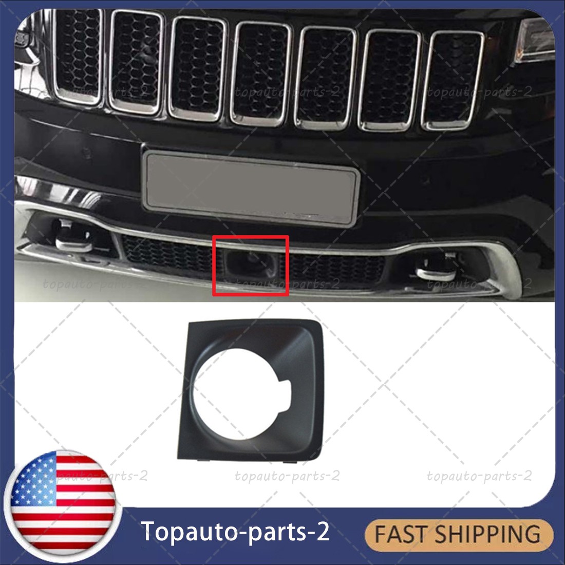 68262008AA Adaptive Cruise Control Bezel for Jeep Grand Cherokee 2016-2022 NEW