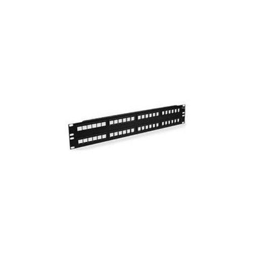 ICC IC107BP482 48 Port Blank Patch Panel 2U Rack Mount Black