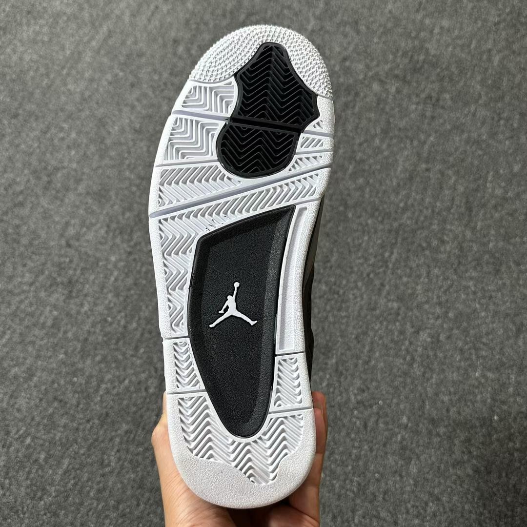 Nike Air Jordan 4 Retro Fear Grey Black Cement Speckle Men Sneakers