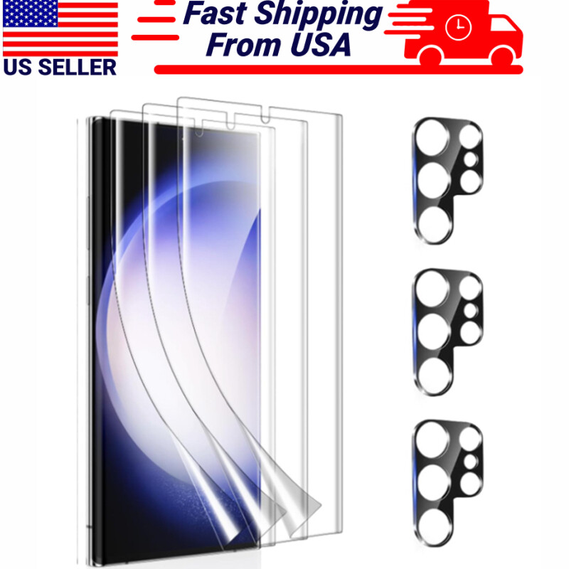 Hydrogel Screen Protector Camera Lens Protector for Samsung S25 Ultra Plus S24