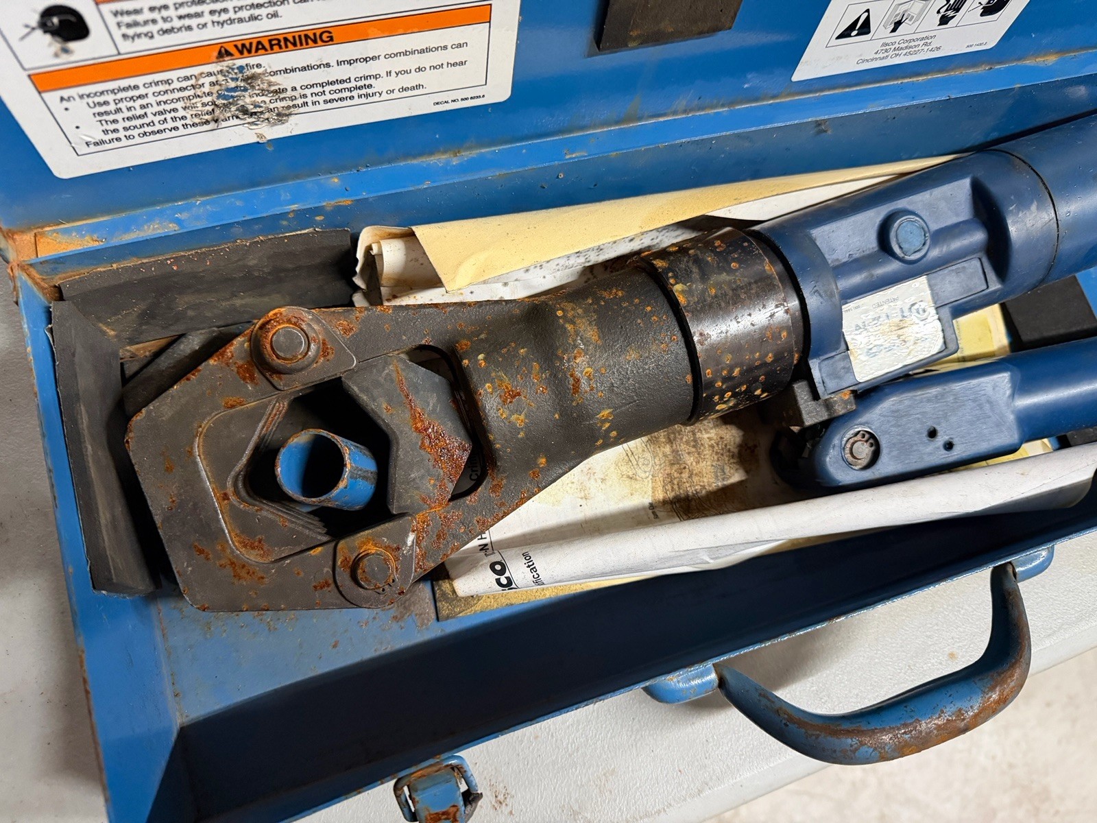 Ilsco IDT-12-N Hydraulic CRIMPER Crimp Tool