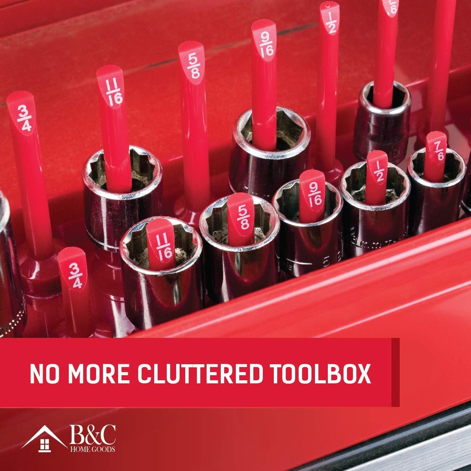 Socket Organizer Tray Set - SAE & Metric Storage Holders