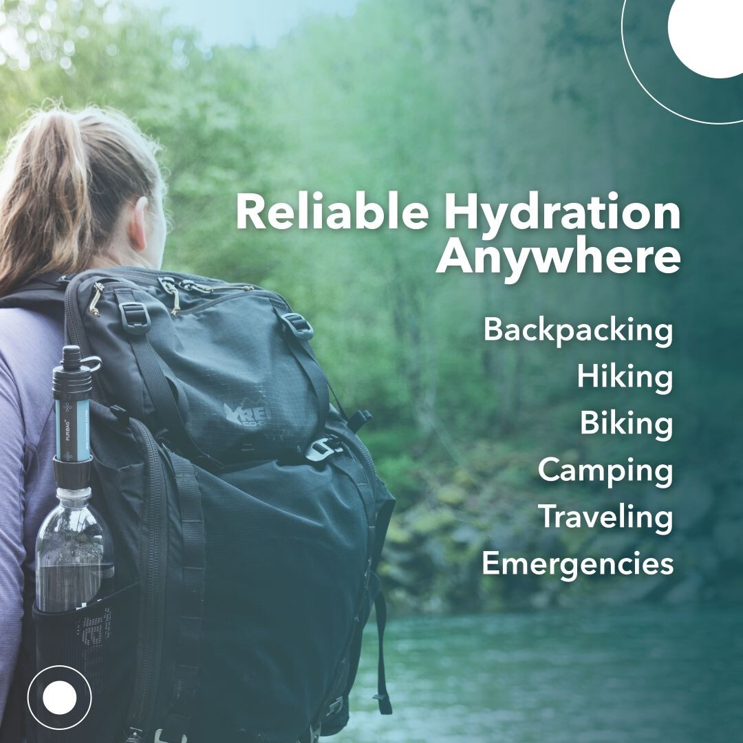 Puribag Micro Membrane Filter Straw: Mini Water Filter System