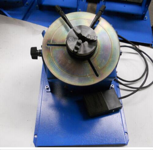 Best 2~10RPM 10KG Light Duty Welding Positioner Turntable with 65mm 3 Jaw Chuck