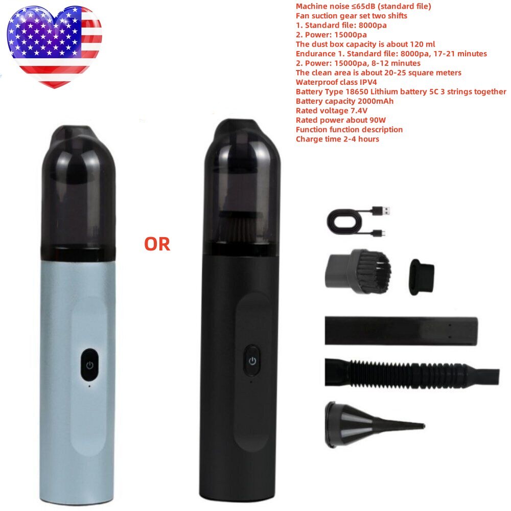 NEW Car Home 90W Vacuum Cleaners Cordless Handheld Rechargeable Mini Lightweight