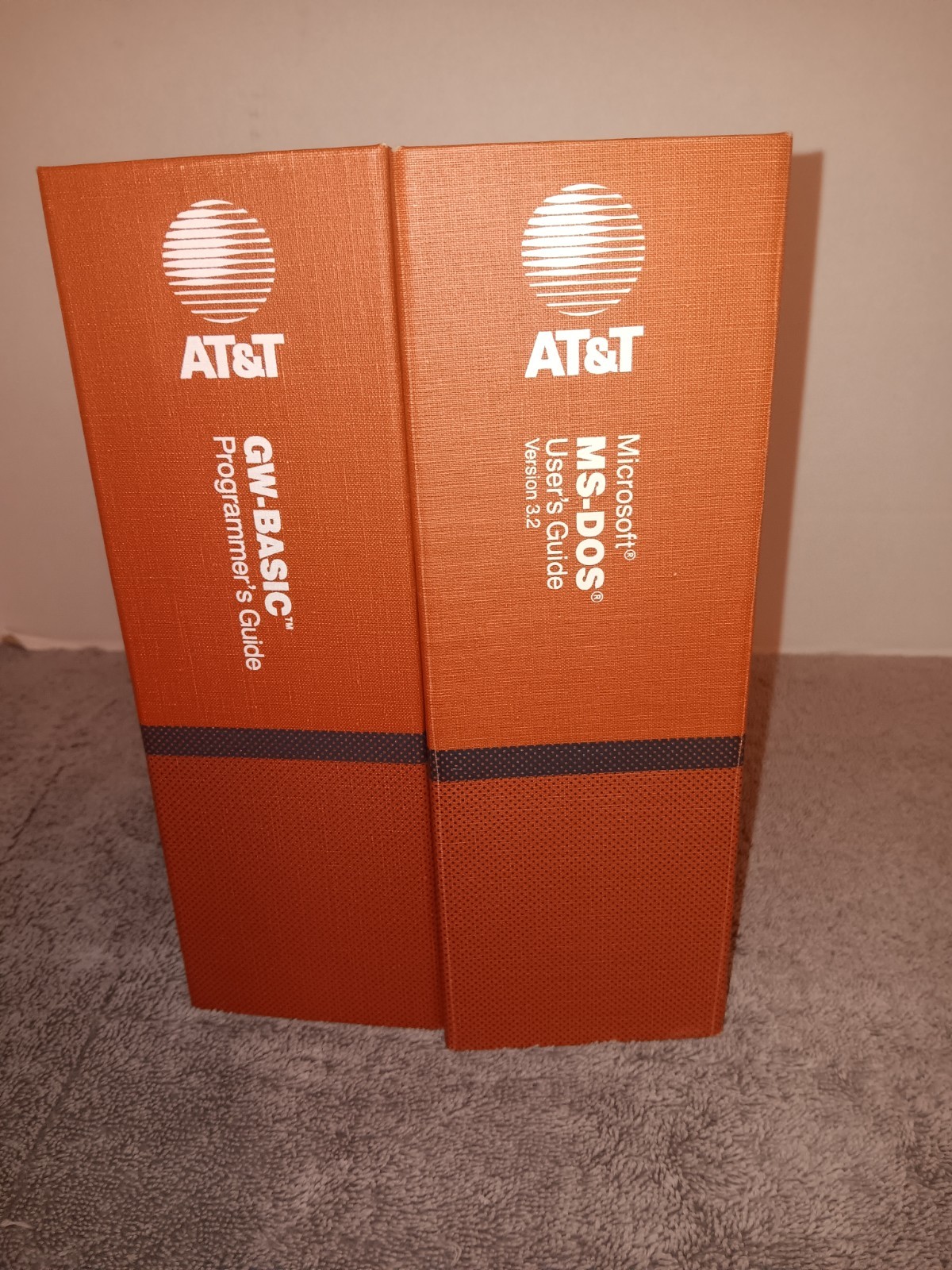 Vintage AT&T Personal Computer 6300 Binders Only 80s Retro Tech Basic DOS